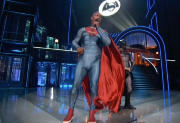 The Rock Dressed Up As Superman For MTV Awards. All People Can Talk