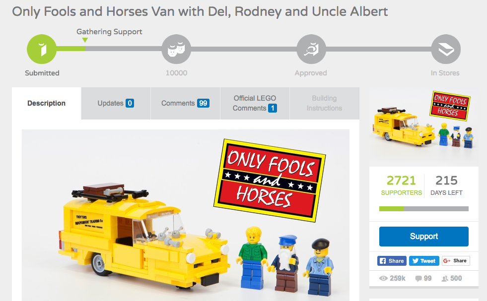 only fools and horses lego