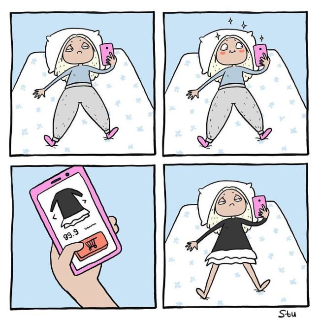 Girl Problems Shown In Hilarious Comic Drawings