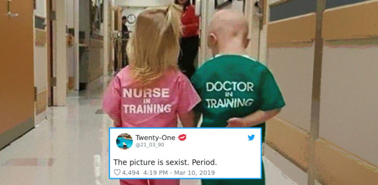 Twitter Goes Into Meltdown Over Sexist Picture Of Toddler Doctor And