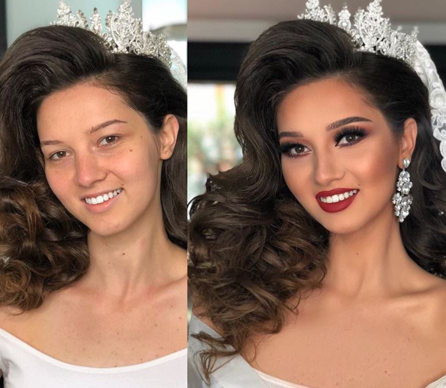 20 Amazing Before And After Wedding Makeup Transformations